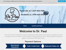 Tablet Screenshot of drpaulthedentist.com